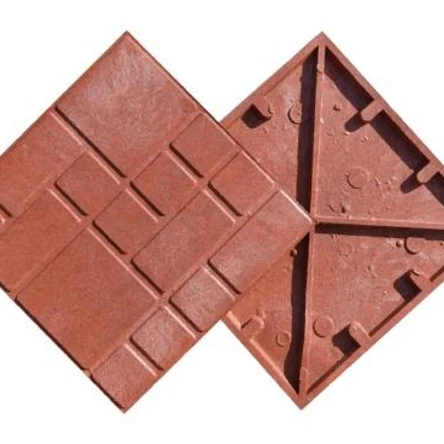 Тротуарная плитка "Дачная" красная, 330х330х30 мм.