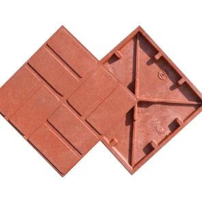 Тротуарная плитка "Садовая" красная 250х250х20 мм.