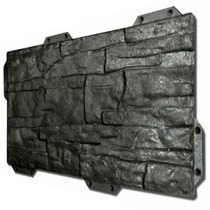 Фасадная панель Hardplast сланец коричневый, 442х220 мм.