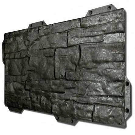 Фасадная панель Hardplast сланец коричневый, 442х220 мм.